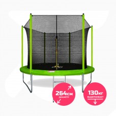 Батут ARLAND 10FT с внутренней сеткой и лестницей Light green