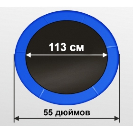 Батут ARLAND мини с защитной сеткой Light green