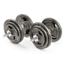 Набор гантелей Atlas Sport HAMMERTONE с железной ручкой 2x19 кг