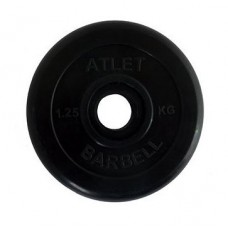 Диск MB Barbell ATLET обрезиненный d-26 1,25кг MB-AtletB26-1,25