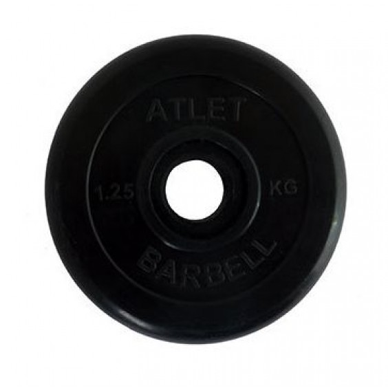 Диск MB Barbell ATLET обрезиненный d-26 1,25кг MB-AtletB26-1,25