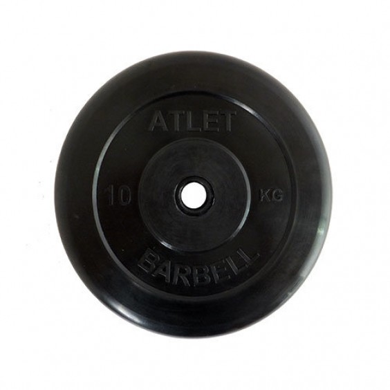 Диск MB Barbell ATLET обрезиненный d-26 10кг MB-AtletB26-10