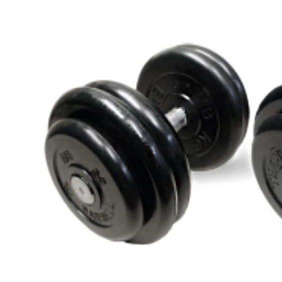 Гантель MB Barbell неразборная 1 шт 33,5 кг MB-FDBM-B33,5