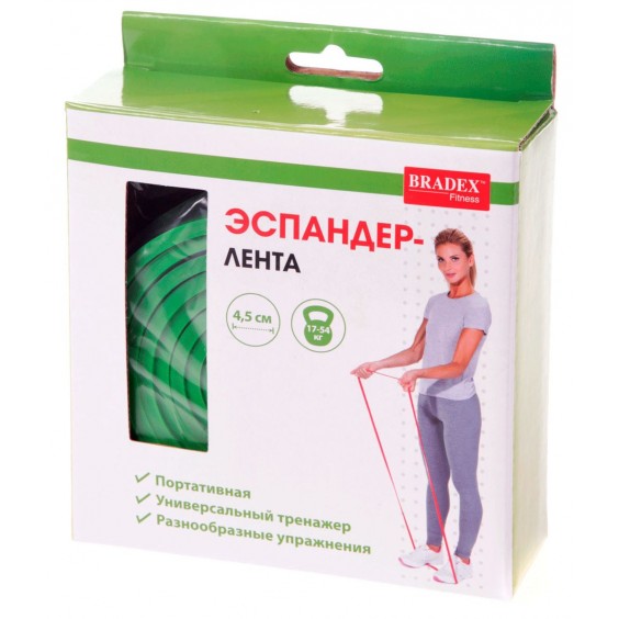 Эспандер-лента Bradex ширина 4,5 см 17-54 кг SF 0196