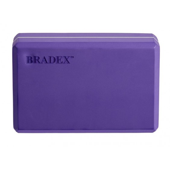 Блок для йоги Bradex фиолетовый SF 0409