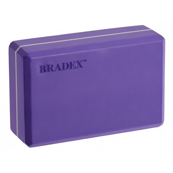 Блок для йоги Bradex фиолетовый SF 0409