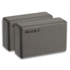 Блоки для йоги Bradex 2 шт серый SF 0612