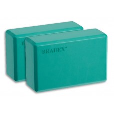 Блоки для йоги Bradex 2 шт бирюзовый SF 0613