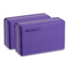 Блоки для йоги Bradex 2 шт фиолетовый SF 0614