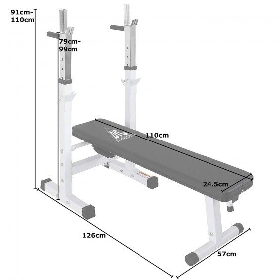 Тренажер DFC DBCH2W скамья со стойками под штангу
