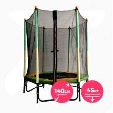 Батут DFC JUMP KIDS 55" зелено-желтый 55INCH-JD-GY