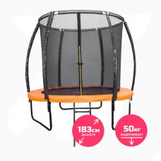 Батут DFC TRAMPOLINE KENGOO II 6 футов с сеткой 6FT-BAS-BO