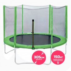 Батут DFC TRAMPOLINE FITNESS 10 футов с сеткой 10FT-TR-LG