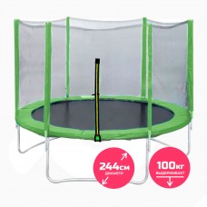 Батут DFC TRAMPOLINE FITNESS 8 футов с сеткой 8FT-TR-LG