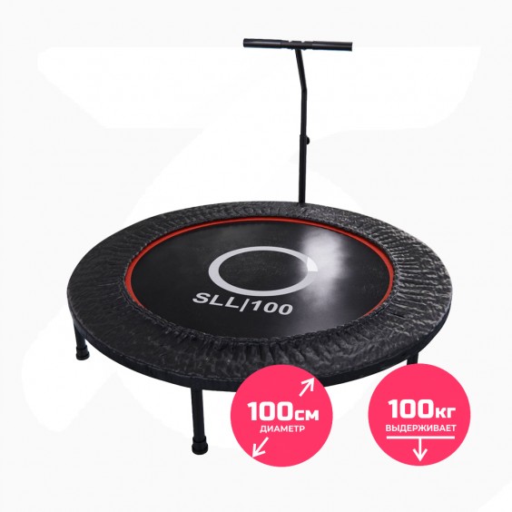 Батут DFC Trampoline Dia с поручнем 40'' SLL100