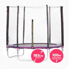 Батут DFC TRAMPOLINE TRIO 6FT розовый