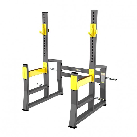 Тренажер DHZ FITNESS Squat Rack стойка для приседания и жима с ограничителями A-3150