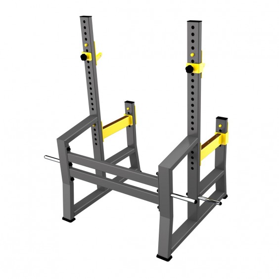 Тренажер DHZ FITNESS Squat Rack стойка для приседания и жима с ограничителями A-3150