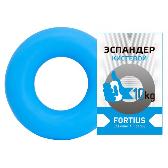 Эспандер-кольцо FORTIUS 10 кг голубой