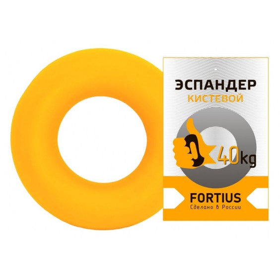 Эспандер-кольцо FORTIUS 40 кг желтый