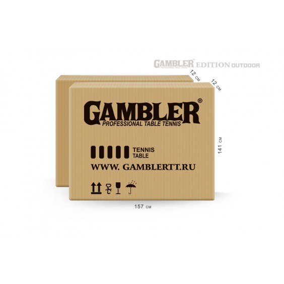 Стол теннисный Gambler EDITION outdoor green GTS-5