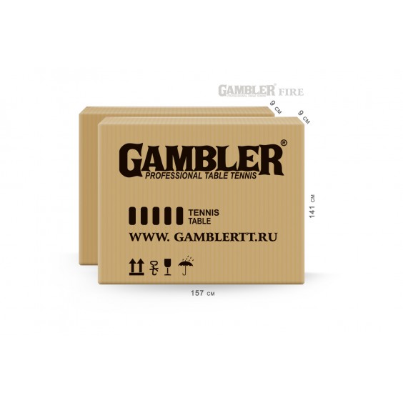 Стол теннисный Gambler FIRE indoor green GTS-6