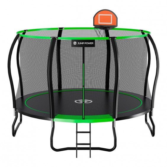 Батут Jump Power Pro Stable Point 12 ft Green