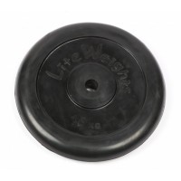 Диск Lite Weights обрезиненный 26мм 15кг 2478LW