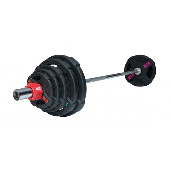 Штанга Original FitTools 83 кг диски 50 мм с 2мя хватами 180 см FT-2HGSET-83-OB72