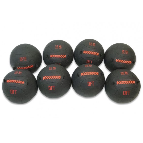 Набор тренировочных мячей Original FitTools Wall Ball Deluxe 8 шт 3-15 кг FT-DWB-SET