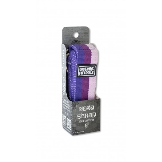 Ремешок для йоги Original FitTools 182 см трехцветный FT-YSTP-3COLOR