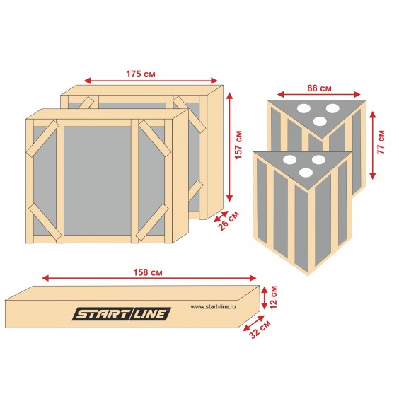 Стол теннисный Start Line City Power Outdoor антивандальный 60-716