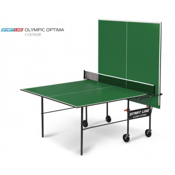 Стол теннисный Start Line Olympic Optima с сеткой green 6023-3