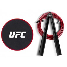 Набор UFC для тренировки ног скакалка и слайдеры UHA-69924