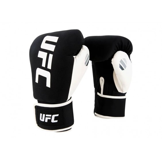 Перчатки UFC для бокса и ММА черные/белые REG UHK-750023