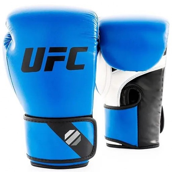 Перчатки UFC Pro Fitness тренировочные для спарринга голубые 12 Oz UHK-75035