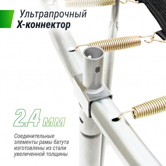 Батут Unixfit line SUPREME BASIC 8 ft green TRUSUB8G