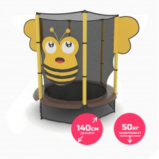 Батут Unixfit line Kids BEE 140 см TR46BEE