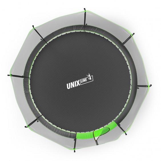 Батут UNIX Line 12 ft UFO Green