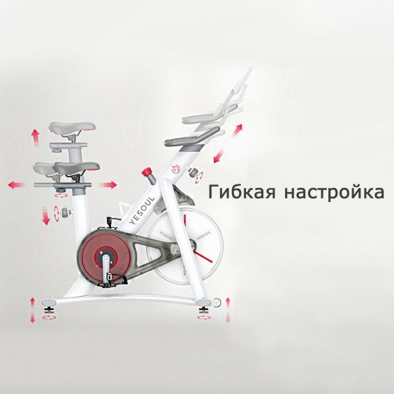 Велотренажер Yesoul Smart Spinning bike V1 PLUSE белый